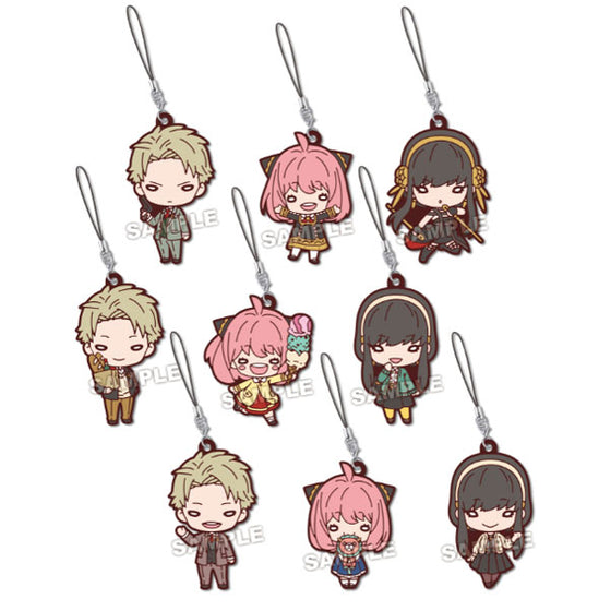 Nitotan Spy x Family Rubber Mascot (set of 9) 間諜家家酒 間諜過家家 安妮亞 アーニャ